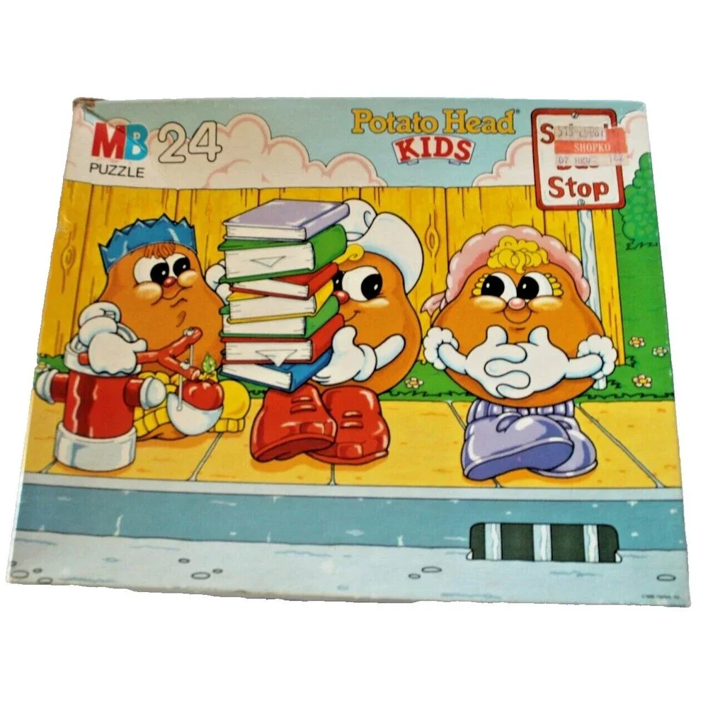 Vintage Milton Bradley 1986 Potato Head Kids 24Pc Puzzle w/Box* Complete